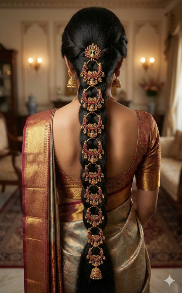 long choti hair accessories