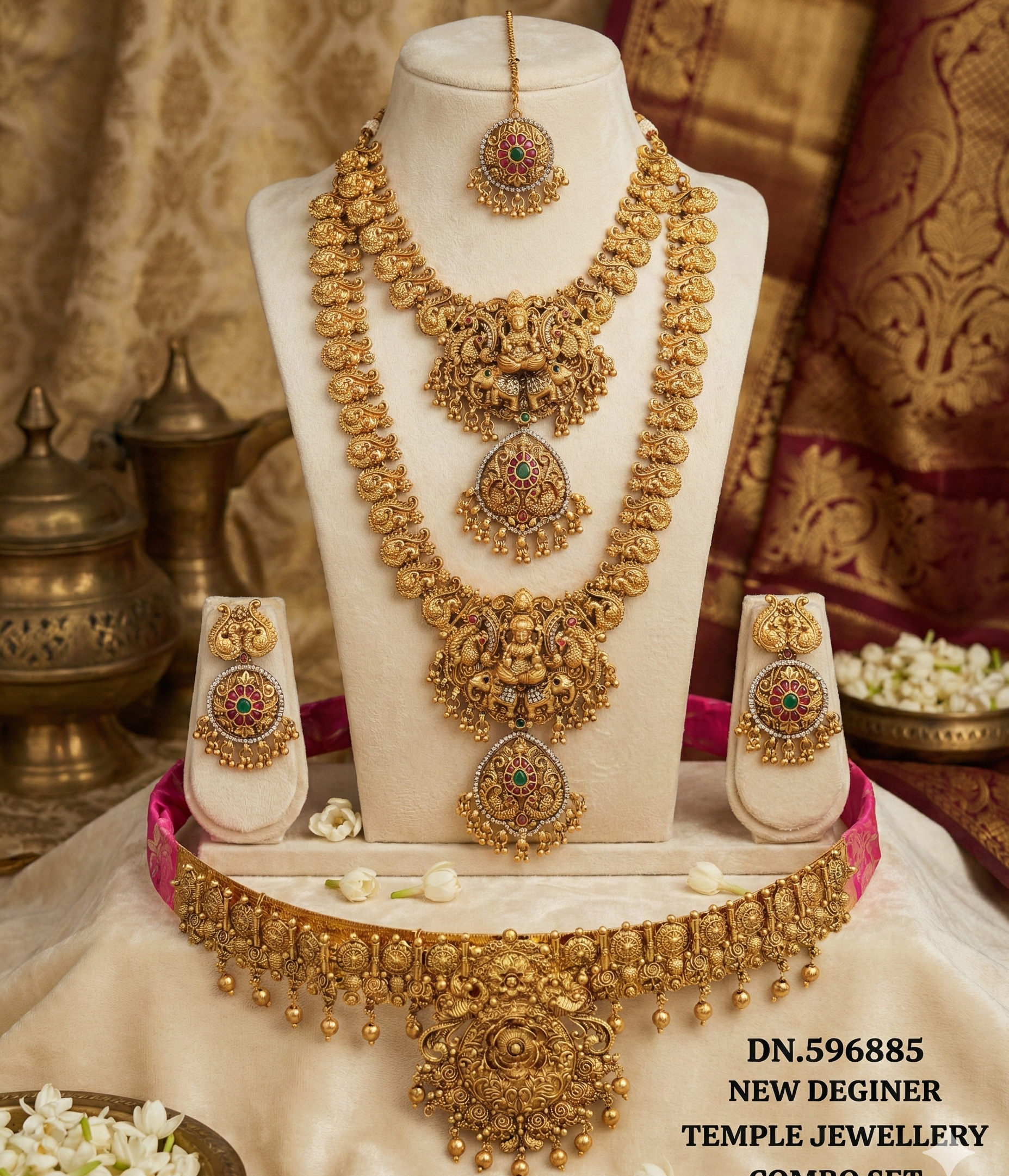 South Indian Temple Nagas Bridal Set 04