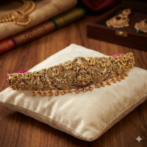 Heavy Antique Lakshmi Temple Jewellery Waist Belt