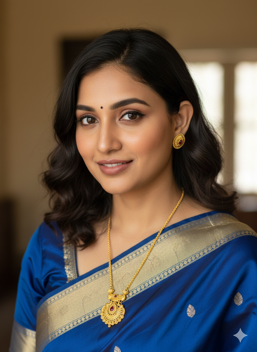 Traditional Temple Style Gold Plated Pendant Necklace Set with Ruby Red Kemp Stone & Matching Stud Earrings for Women | Ethnic Bridal Jewellery Set - Image 3