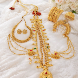 Maharashtrian Bridal Jewellery Set for Women | Gold Plated Wedding Jewellery Set