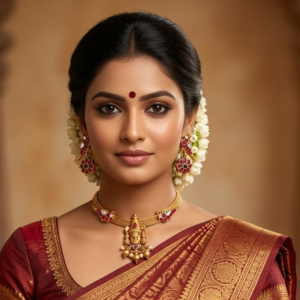 Balaji Temple Choker Necklace Set with Earrings