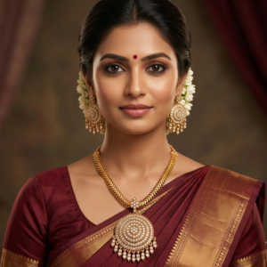 Sparkling CZ Gold-Tone Necklace & Earring Set